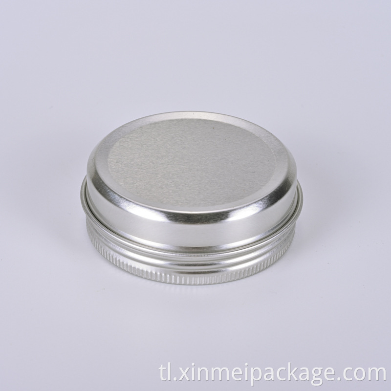 aluminyo garapon na may malinaw na tuktok na mga lids ng hangin aluminum jar with clear top windw lids